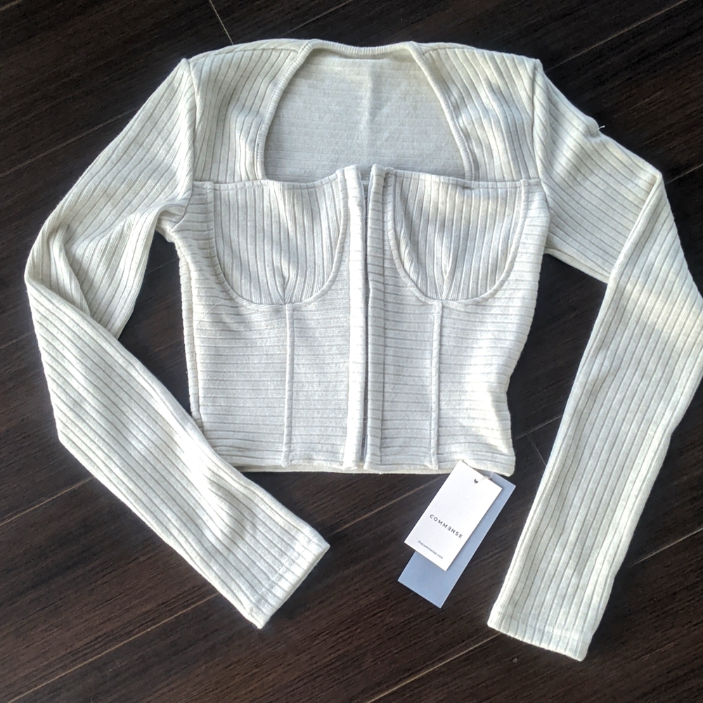 Knitted cropped top